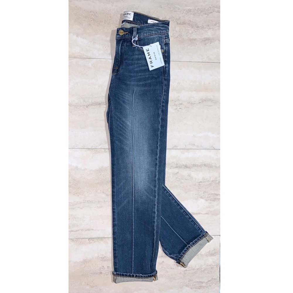 🌿FRAME Denim Le High Pintucked Straight Jeans - Picture 2 of 8